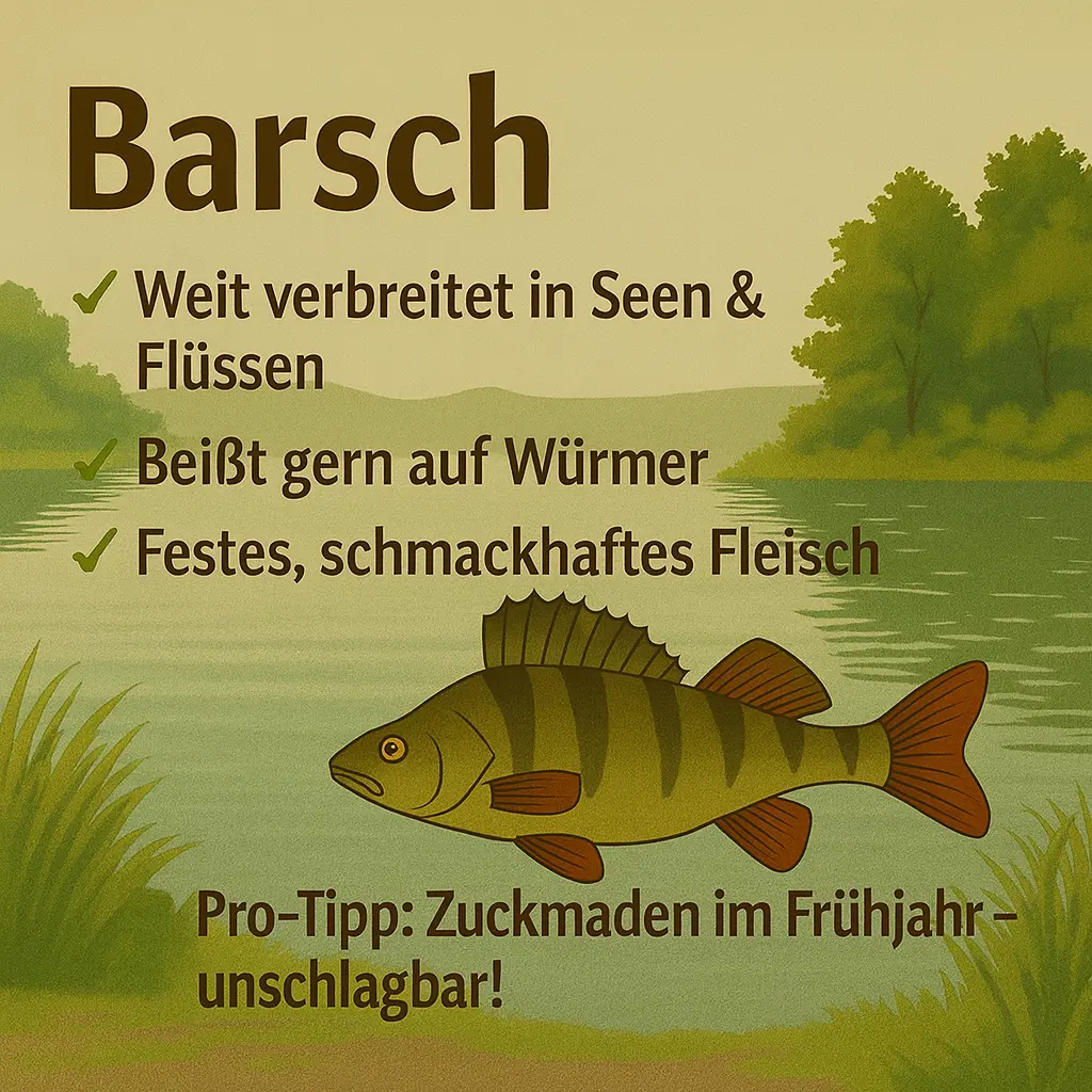 Barsch über See dargestellt – idealer Speisefisch für Anfänger.