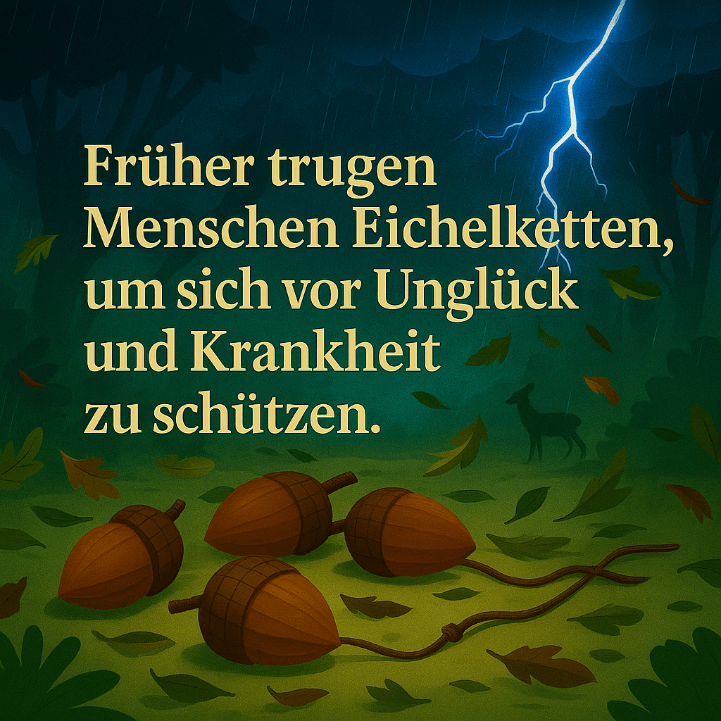 Eicheln im Sturm – Symbol für Schutz und Glück in alten Zeiten