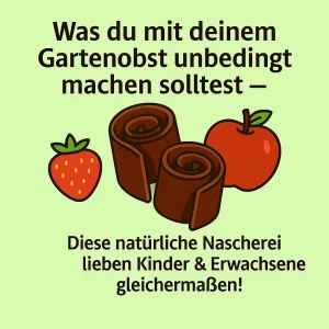 Fruchtleder aus Gartenobst herstellen – natürliche Nascherei aus Erdbeeren und Äpfeln