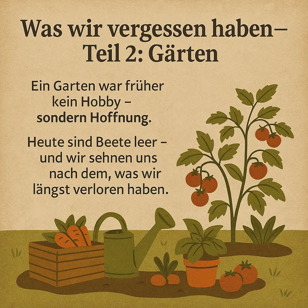 Hände säen Samen in die Erde, im Hintergrund wachsen Pflanzen und Gemüse.