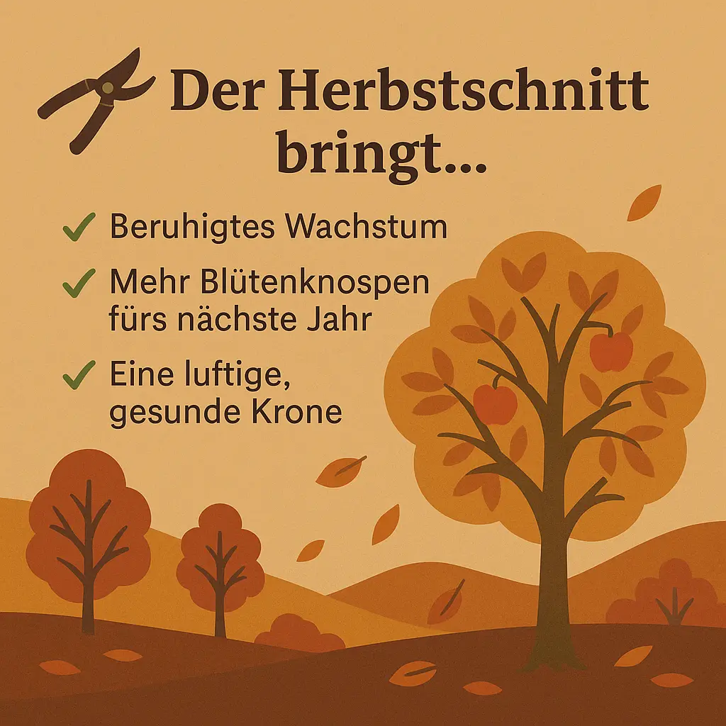 Obstbaum mit frischer Krone und gesunden Früchten.