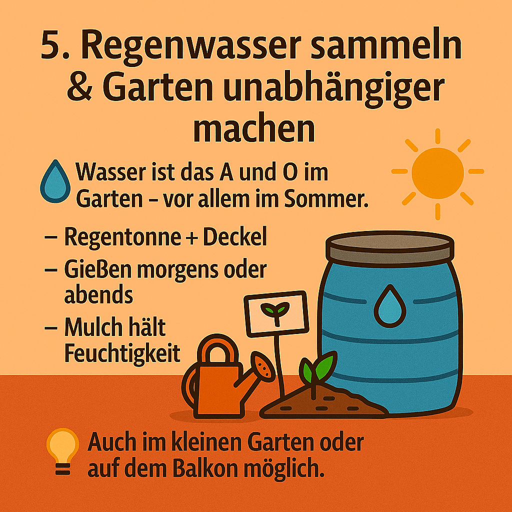 Regentonne im Garten – nachhaltige Wassernutzung für Selbstversorger