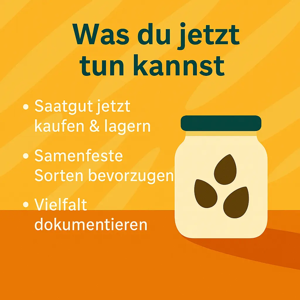 Samen in Glasbehälter – Tipps zur Lagerung und Erhaltung samenfester Sorten.