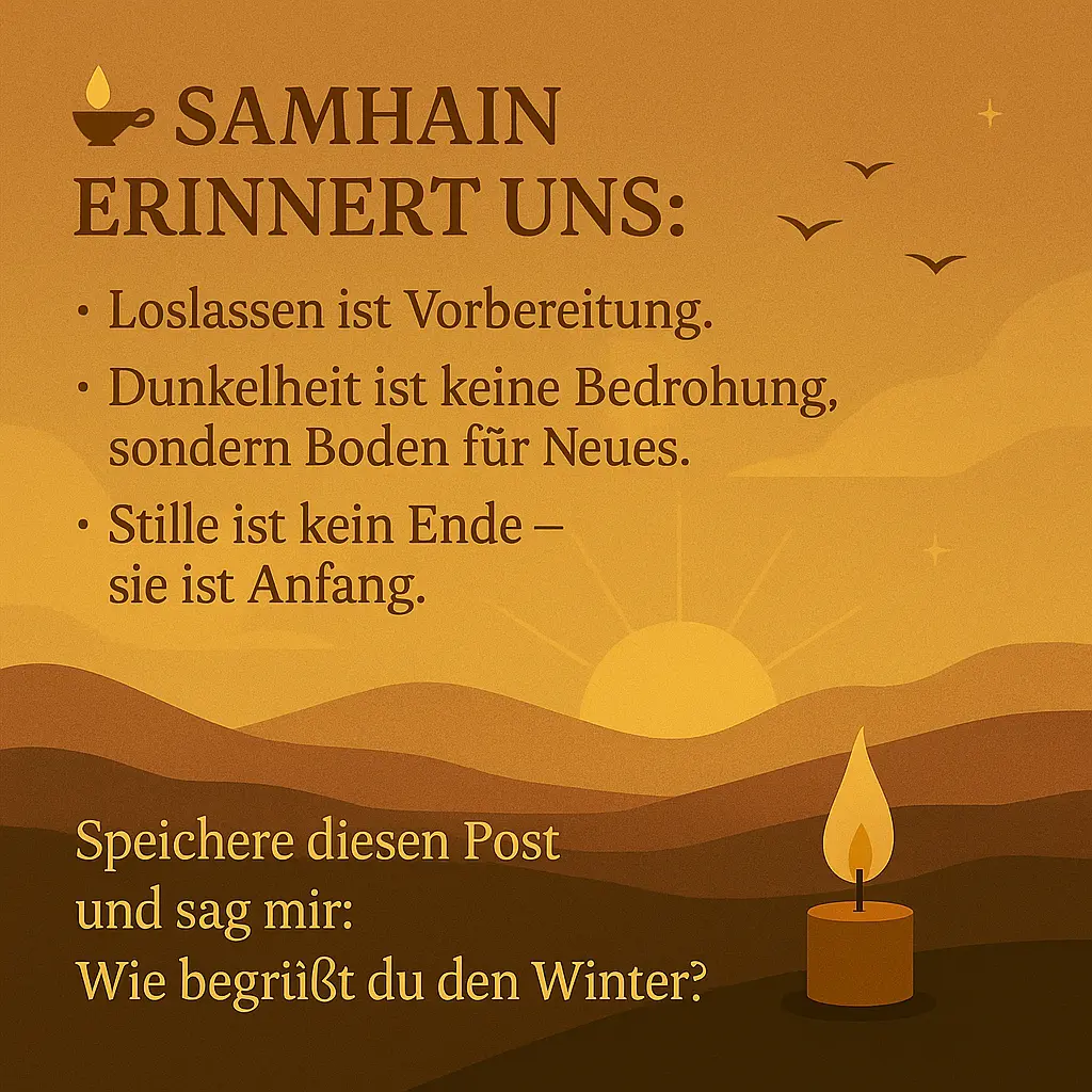 Sonnenaufgang über Hügeln, brennende Kerze im Vordergrund.