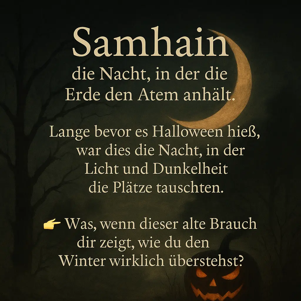 Samhain Bedeutung – keltisches Herbstfest mit Kerzen und Nebel