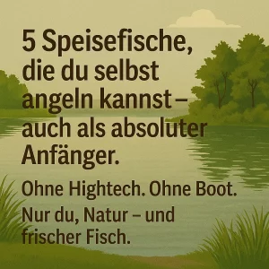 See in der Abendsonne – Einstieg ins Thema Speisefische Angeln.