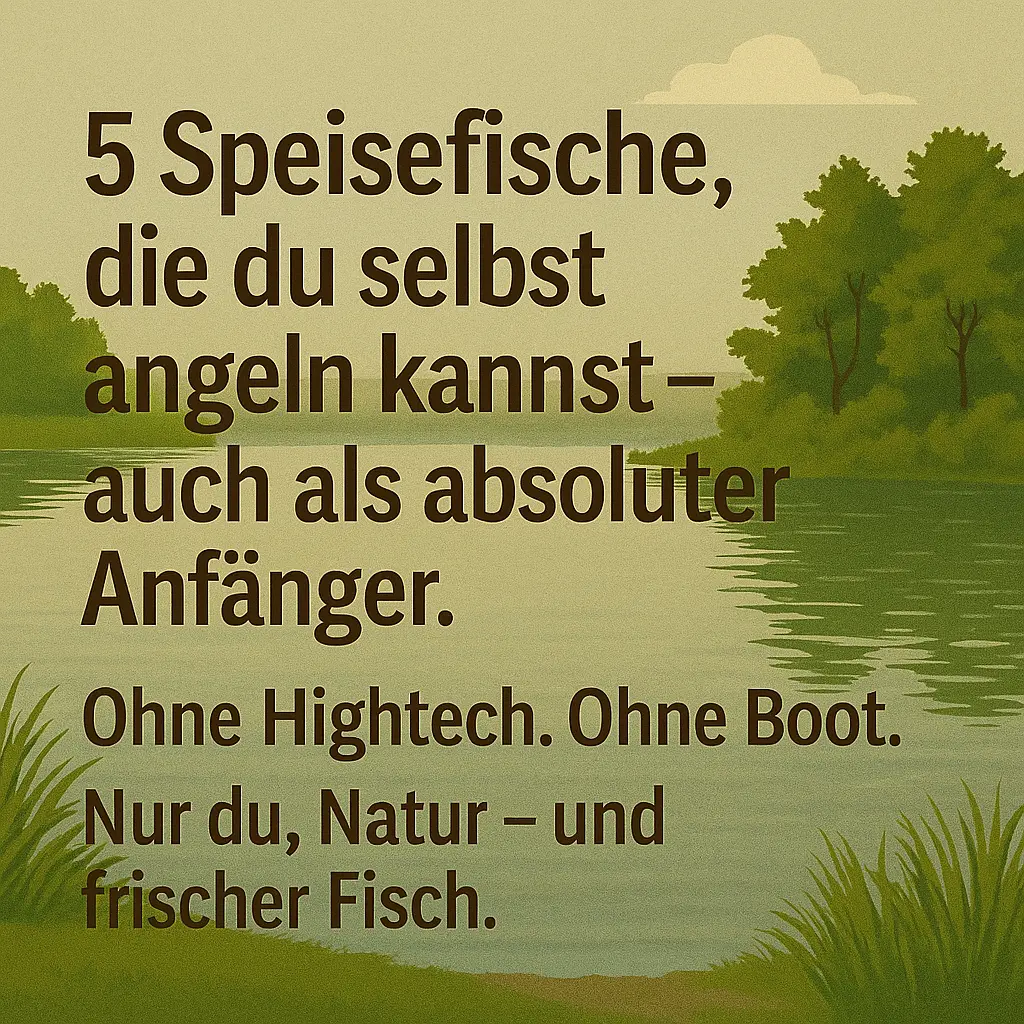 See in der Abendsonne – Einstieg ins Thema Speisefische Angeln.