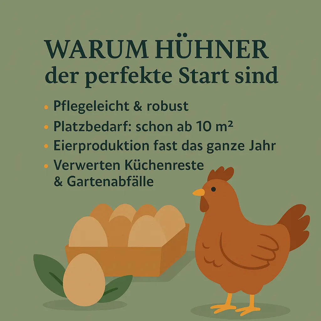 Warum Hühner halten der beste Start in die Selbstversorgung ist