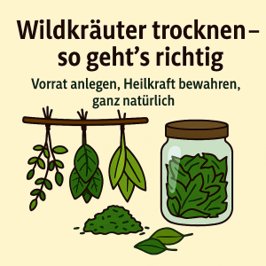 Wildkräuter richtig trocknen – Heilpflanzen haltbar machen und Aroma bewahren