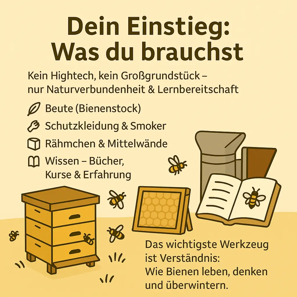 Grundausstattung zum Bienen halten für Anfänger
