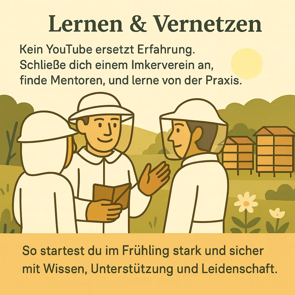 Lernen und Austausch beim Bienen halten