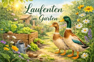 Laufenten im Garten