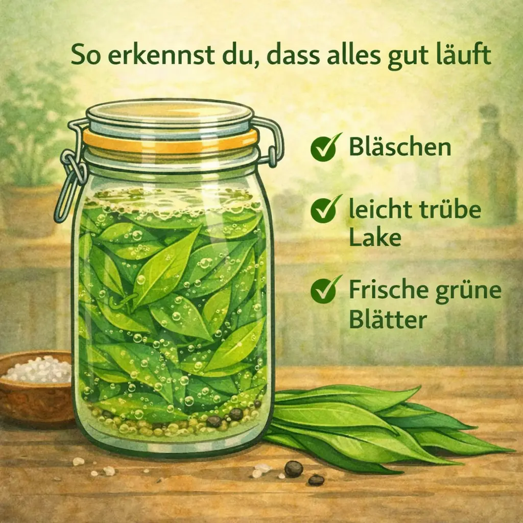 Bärlauch fermentieren So erkennst du ob alles gut läuft