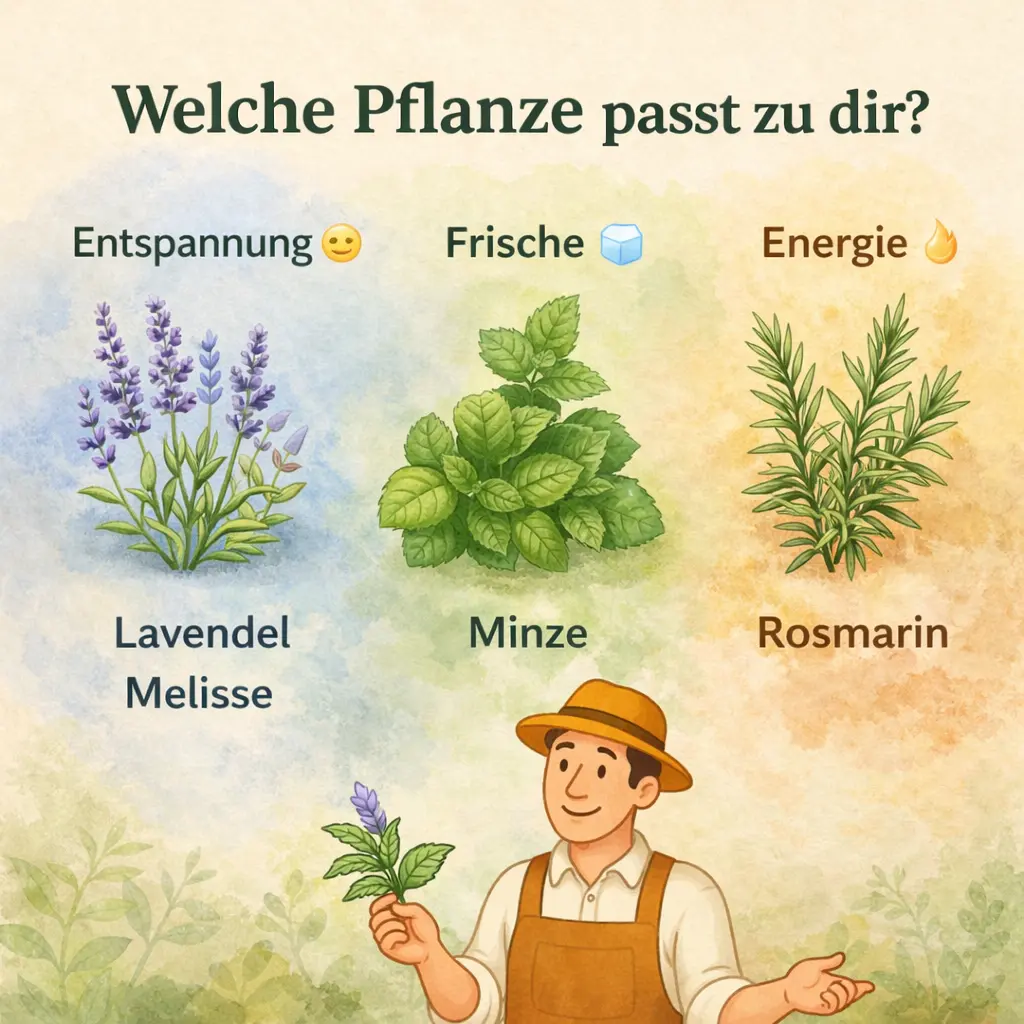 Welche Pflanzen sich für Hydrolat eignen Lavendel Minze Rosmarin Übersicht