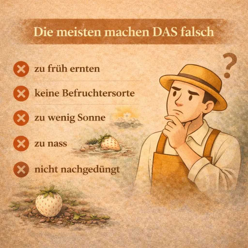 Typische Fehler beim Anbau von Ananas-Erdbeeren im Garten