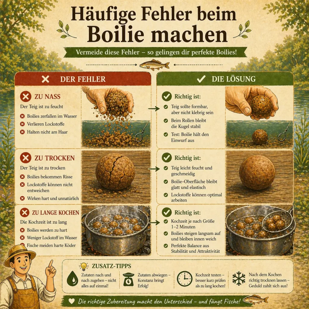 Boilies Strategie für Karpfen im Frühling Sommer und Herbst erklärt