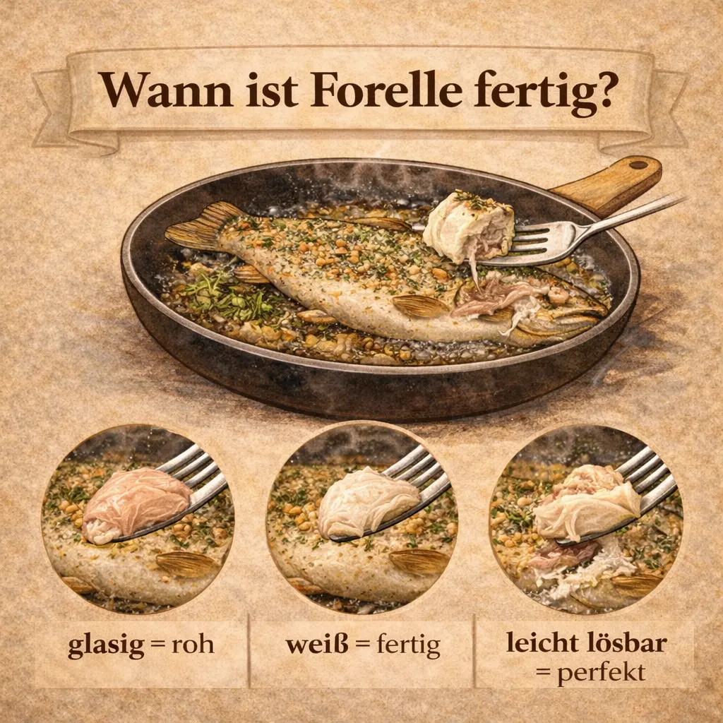 Wann ist Forelle fertig – Garzustand erkennen von glasig bis perfekt gegart