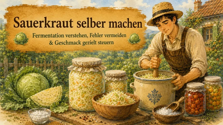 Sauerkraut selber machen – Fermentation verstehen, Fehler vermeiden & Geschmack gezielt steuern